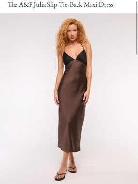 Abercrombie & Fitch Julia Slip Tie-back Maxi Dress